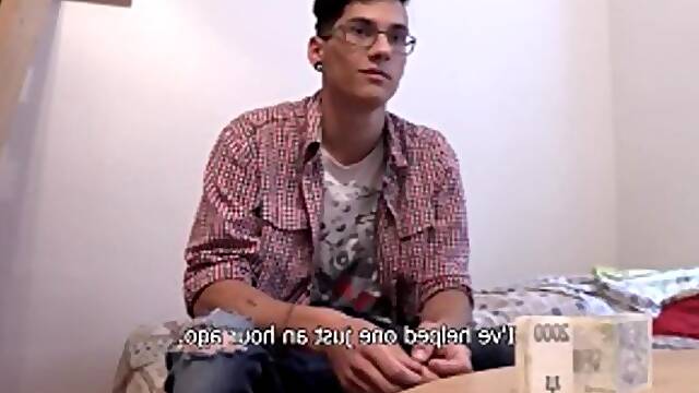 Debt Dandy: Gorgeous very slim gay fetish gaping outdoors