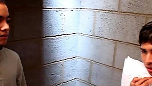 David is becoming accustomed to prison life by sucking cock