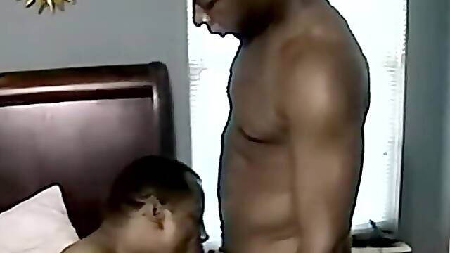 JoeSchmoeXXX.com - Black mature has mouth filled with BBC and cum afterwards with delight