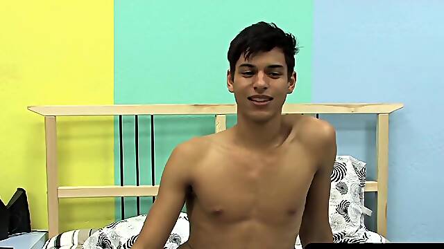 Pierced Sebastians raw solo interview with his cock-craving pal