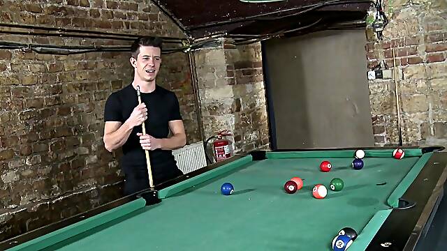 Faggots are going gay on the pool table