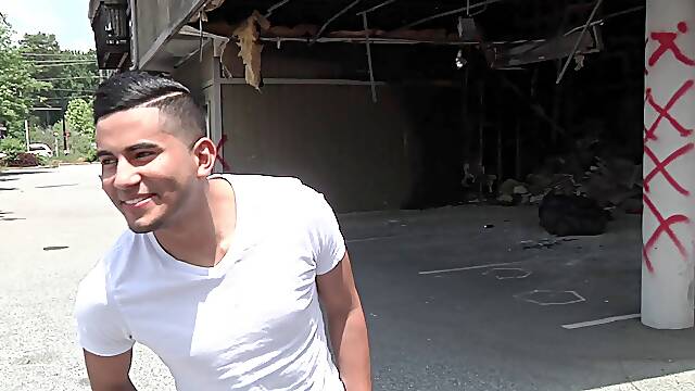 A black guy and a Latino stud have some hot interracial gay sex