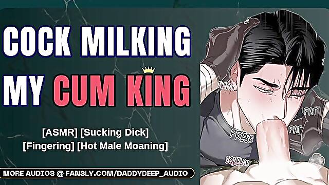 Sexy Boyfriend Makes U Cum All Over His Face During Massage - Boy Groaning Audio - ASMR for Males