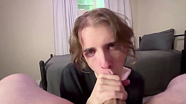 Femm twink gets impaled by my large thick STR8 rod