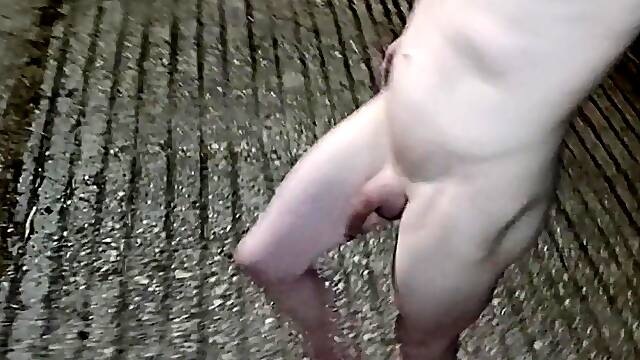 Absolutely in nature's garb on the street