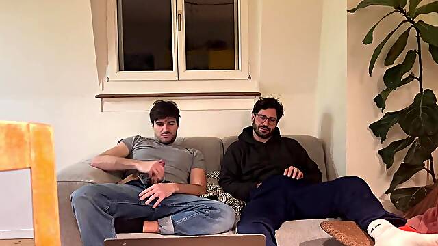 Str8 ally helps homosexual bro jerking of