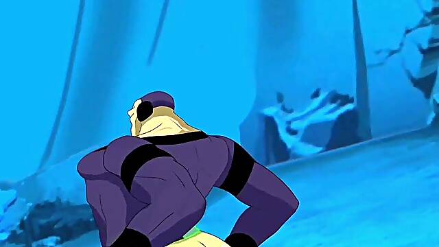 (Homo Bara queer Mongul Riding on Supermans iron rod (homo manga)