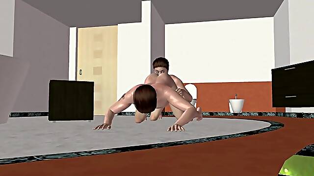 Pumped up Chap Rimjobs Hung Buddy Doggy Then Gets Footjob CG Homosexual Manga