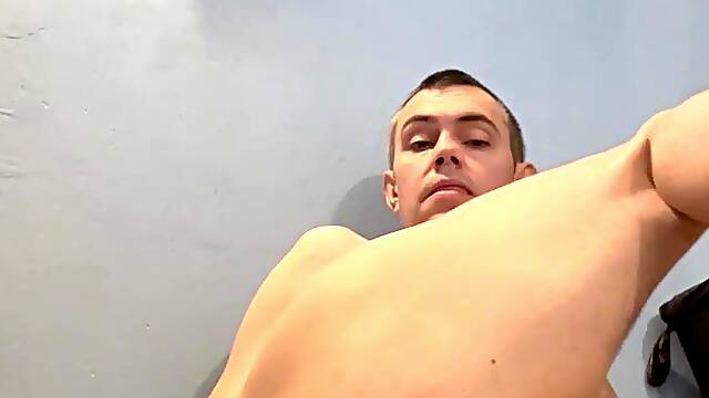 Just me swallowing my own cum with a vibrator in my butt