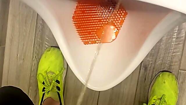 Taking A Urinate In The Urinal At My Buddy’s Office