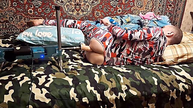 Sasha Earth homemade amateur anal Banging Machine