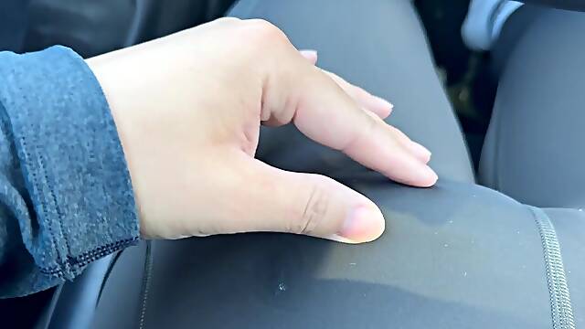 #020 Couldnt Make It Home - Femboy Cumming in Lululemon Yoga Panties Behind the Wheel