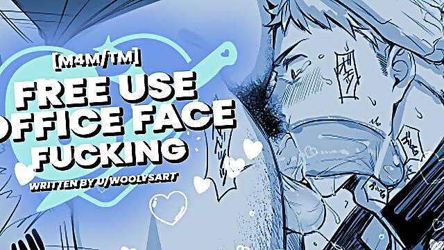 Getting Throatfucked as a Free Use Office Toy - AUDIO EROTICA FOR HOMO DUDES