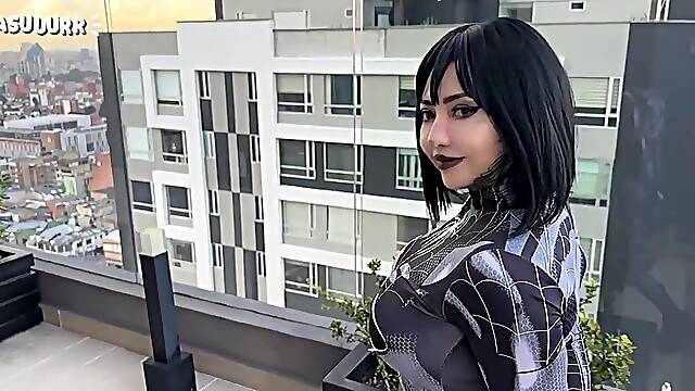 ANAL por dinero con gotica tetona y culona - Odasuuurr