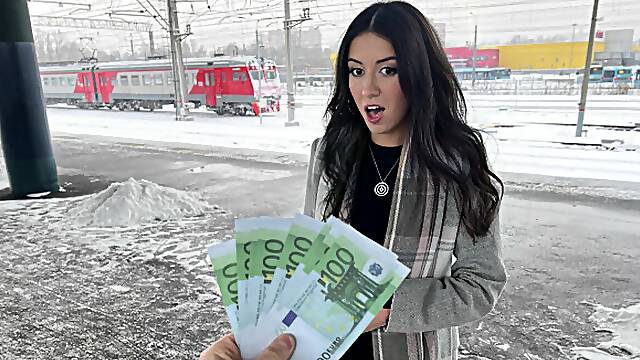 Public Agent - Beauty fucks on the train for money