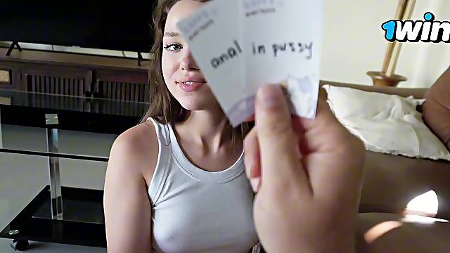 Made up an interesting game for my stepsister that ended with a creampie - Deluxe_Bitch