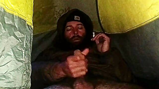 Steaming sexy smoke in my tent