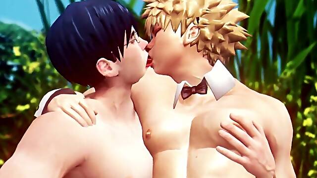 Heros Egg Hunt - Ida x Midoriya x Bakugo - My Hero Academia CG Animation Parody