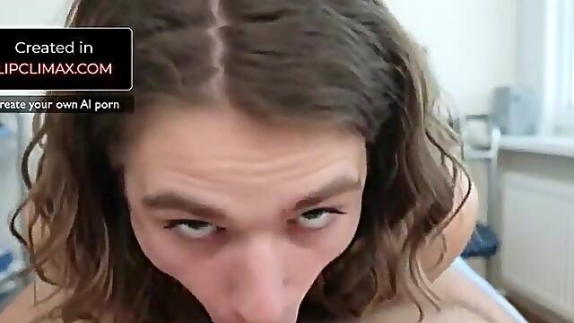 AI Generated Homo Lascivious Patient Sucks Doctors Ramrod Then Takes Unfathomable Anal in Exam Room