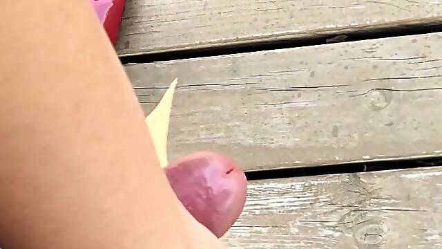 Outdoor masturbation
