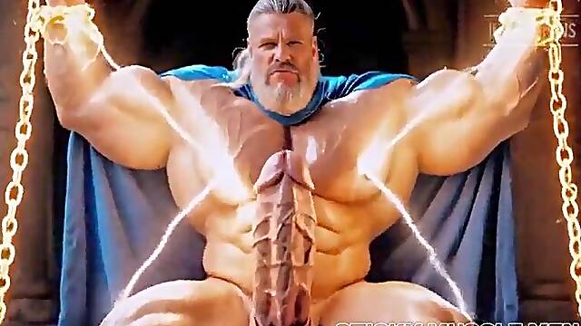 Sticky Muscle Males Day 41 Preview, AI-Generated Muscle Boyz, Large Cocks, Large Cum Loads