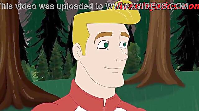 Animan Homosexual Porn with Well-Endowed Dude in the Park