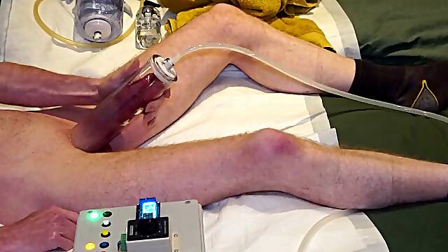 Prick and Ball Pumping in a fresh Tube