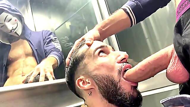 French Andolini &amp; deep-throater