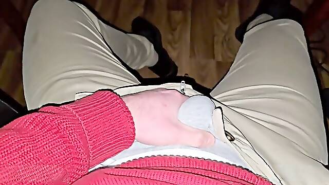 German daddy after work in leather shoes jerks his fat man meat super-naughty - PhantomGentX