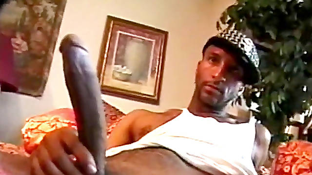 Gay thug, jerking off