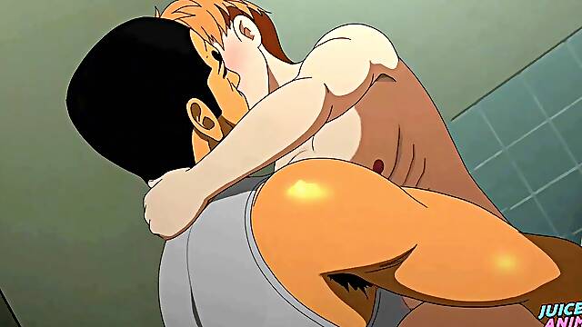 A mature grizzly daddy caught his twink roommate sniffing his undergarments - anime porn Bara Yaoi Hostel ep 2