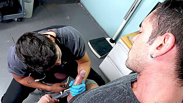 Cute Latino physician Gives His Patient A fine Blowjob