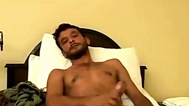 Torrid Turkish straight dude wanks his big hard-on