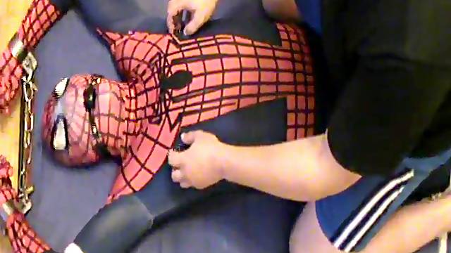 Blue and crimson - kittled Spiderman