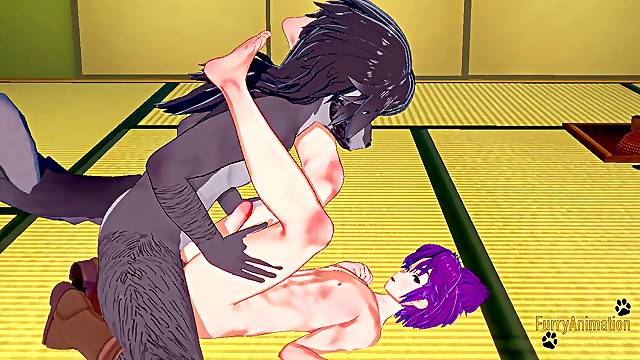 Campbuddy Yaoi fur covered - Yoichi hump with a bear