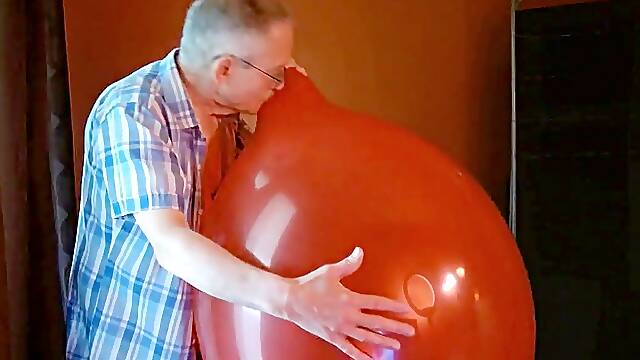 142) 3 fat Balloons horny Popping Fun with Daddy Balloonbanger