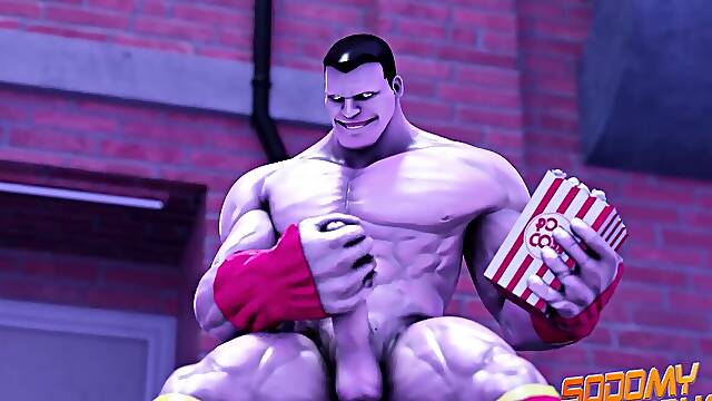 SodomySquad - big black cock Superhero thrusts His Cock In His Own Ass For A Good Self drilling