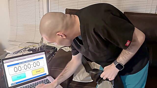 Jan twenty-one 2023 - Solo BC time trials with my rebreather fetish mask