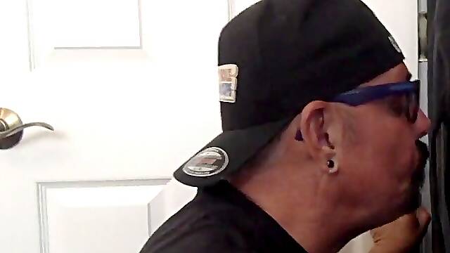 Gloryhole gaydaddy inexperienced fellates and strokes sturdy penis