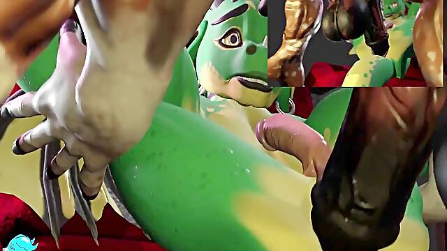 Dragonboy and fat pony boy - Furry animation faggot full