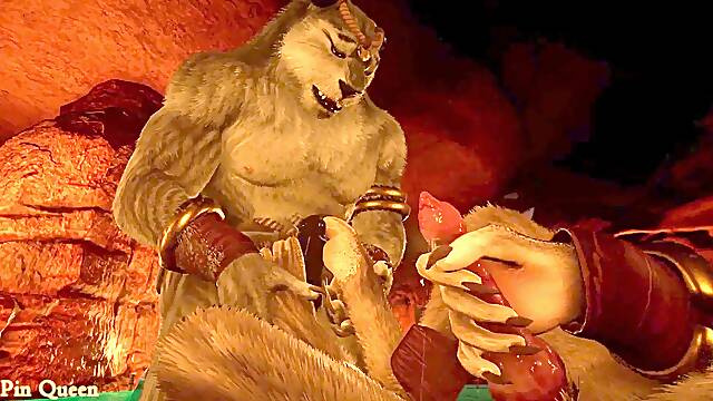 Hunk and gray tiger found a secluded spot in a cavern to secretly have fuckfest - Wild Life