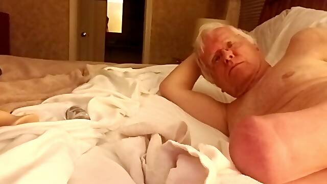 Old Grandpa Likes toying With His playthings With His uber-cute Butt