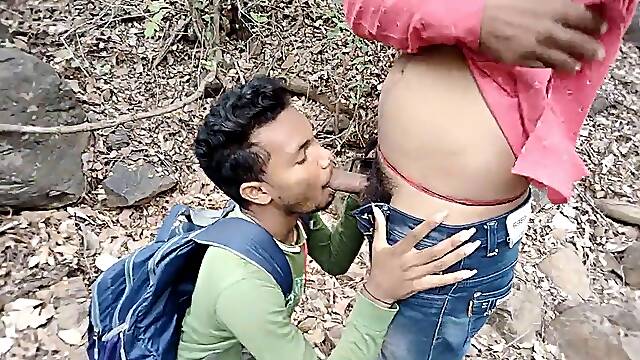 IndiaForest jungle outdoor The school dude was going alone through the woods and Masterji went to the pit and poked him with gre