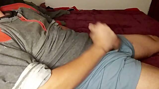 Warm guy milking FAT DICK AND MOANING