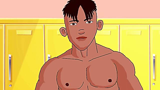 Meaty Boys Hot faggot ravage in the Lockerroom