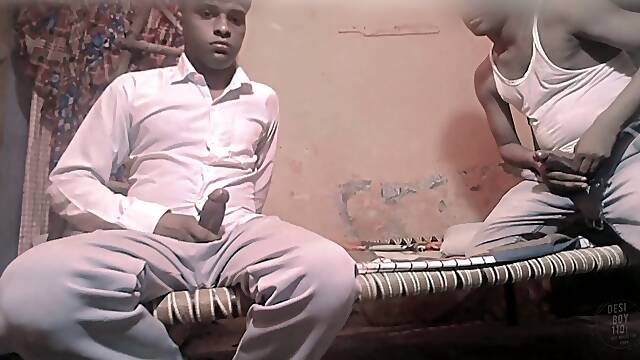 Mein aur mera dost,Meine apane dost chachere bhai ke saath muth maari, Me wank with my dear friend tiny cousin