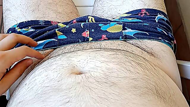 Tugging outside lounging on a plastic bed