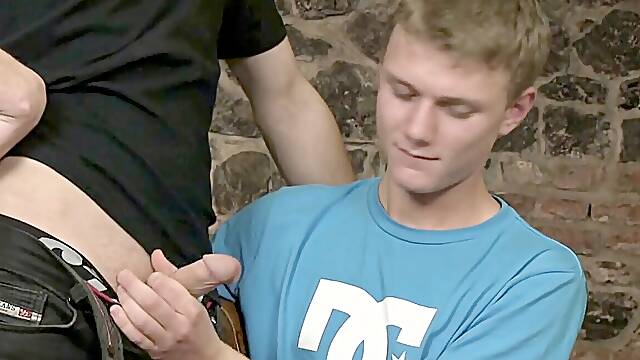 He is seduced and screwed for the first time