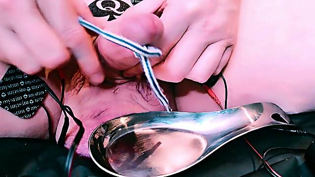 EStim cuckold Paradise - Electrodes fitted on Sissy gams - QoS Precum Edging domination & submission - ASMR Droning