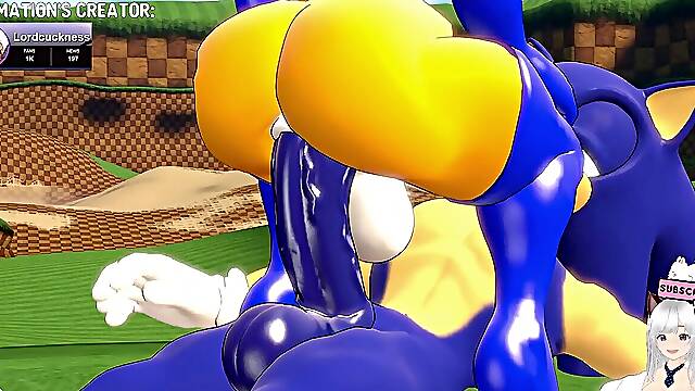 Sonic stuffs his hefty sausage into Tails until he cums inside (Lordcuckness animation) - Jazziuu